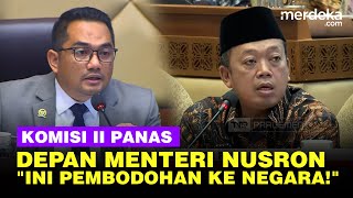 Komisi II Keras Depan Menteri Nusron Ini Pembodohan Terhadap Negara Setiap Hari [upl. by Ellered]