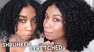 My Stretched Wash and Go w Flaxseed Gel  Banding Method [upl. by Nazay219]