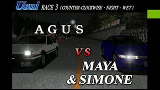 Initial D Arcade Stage Ver3 AE86 Trueno VS SILEIGHTY [upl. by Lamrej]