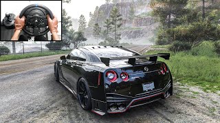 1000HP Nissan GTR Nismo R35  Forza Horizon 5  Steering Wheel Gameplay [upl. by Assinna]