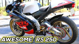 APRILIA RS 250  Awesome Power amp Sound [upl. by Bowen]