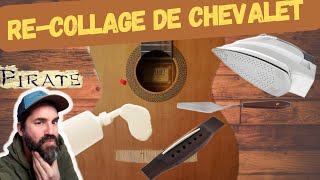 chevalet guitare  comment le reparer [upl. by Lrub]