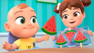 Watermelon Ice Cream Song  MORE Funny Nursery Rhymes amp Kids Songs [upl. by Kronick]