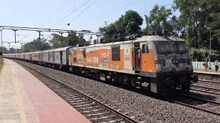 12431 Thiruvananthapuram Central Hazrat Nizamuddin Rajdhani Express Departing From Karmali [upl. by Htbazile]