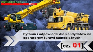 Egzamin UDT żurawie samojezdne pytania i odpowiedzi od 1 do 100 [upl. by Rizzo]