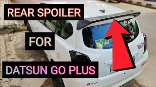 REAR SPOILER FOR DATSUN GO PLUS  ACCESSORIES FOR DATSUN GO PLUS  CAR ACCESSORIES SHOP IN JC ROAD [upl. by Cox]