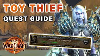 How to do quotThe Toy Thiefquot Quest  20th Anniversary Event ► WOW The War Within [upl. by Aihsitan]