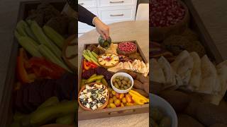 Mezze board 🔥 mezze snackfoodies arabicfood arabfood charcuterieboard [upl. by Farro451]