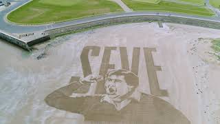 Seve Ballesteros Sand Drawing [upl. by Burty]