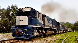 TREM de Passageiros com GT22 RUMO Acelerando FORTE no PORTO DE CIMA  Morretes  PR [upl. by Akiret]