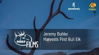 Jeremy Buhler Harvests First Bull Elk  Quality Montana 6x6 [upl. by Whorton]