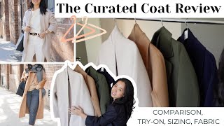 THE CURATED COAT REVIEW  TryOn Sizing Fabric Style Comparison  Tailored London amp Modern Coats [upl. by Saihttam]