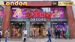 Oxford Street London Walking Tour 4K60 [upl. by Jopa482]