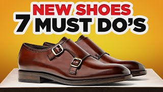 New Leather Shoes 7 MUST DOS Before Wearing [upl. by Navonoj]