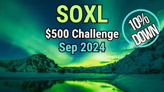 🚀SOXL 500 Challenge Sep 2024 [upl. by Ossy]