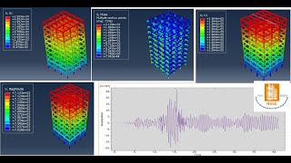 ABAQUS tutorial Time history analysis of A tenstory steel structure [upl. by Demmy310]