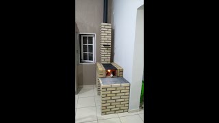 FOGÃO A LENHA  Passo a passo  Wood burning stove step by step DIY [upl. by Woodhouse]