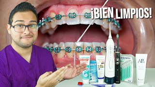 ¡COMO CEPILLARSE LOS DIENTES 👅 CON BRACKETS La GUIA MAXIMA 🙌 [upl. by Drogin]