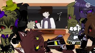 Fnaf 4 Reacts to Chris Afton Chris x Nightmare this is my first one so pls don’t judge ’￼ [upl. by Ellennoj]