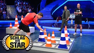 Pylonen Tic Tac Toe  Thomas Helmer vs Markus Babbel  Spiel 8  Schlag den Star [upl. by Nahtan]