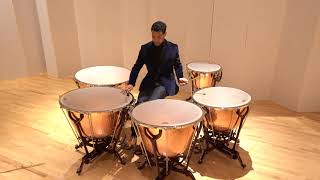 TIMPANI SOLO ETUDE 1 – SCHERZO BY TOM FREER [upl. by Aicillyhp]