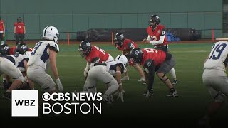 Central Catholic Marblehead win football games at Fenway Park [upl. by Mellitz]