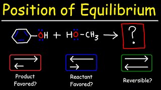 Predicting The Position of Equilibrium Using pKa values  Acids and Bases [upl. by Body]