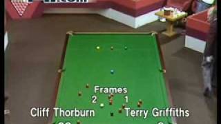 147 Maximum Snooker Break  Thorburn vs Terry Griffiths [upl. by Othella]