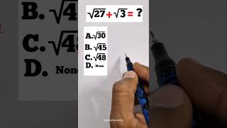 √27  √3 Simplified in Seconds  maths mathstricks mathematics [upl. by Rehpitsirhc304]