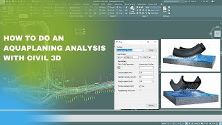 How to do an Aquaplaning Analysis with Civil 3D [upl. by Monney]