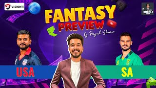 USA vs SA Dream11 Prediction  USA vs SA Today Match Prediction  ICC Mens T20 World Cup 2024 [upl. by Shakti]