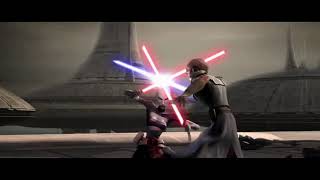 Anakin Vs Ventress on Kamino [upl. by Eesac]