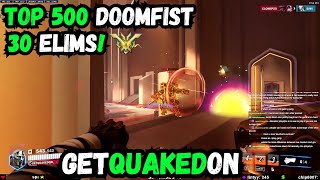 🛡️GETQUAKEDON  TOP 500 DOOMFIST ROLLOUTS  OASIS  OVERWATCH 2 SEASON 13 [upl. by Htebi]