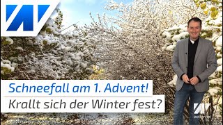 Schneefall am 1 Advent Krallt sich der Winter im ganzen Land fest [upl. by Huttan]