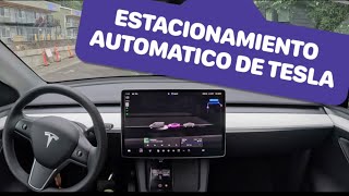 FUNCION AUTO PARKEO TESLA MODELO Y 2023 TESLA MODEL Y AUTOPARK FEATURE [upl. by Rahel382]