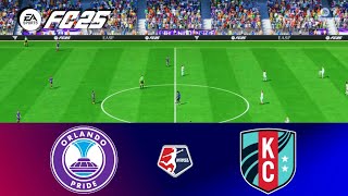 FC 25 Orlando Pride vs Kansas City Current  Nov 17 2024  NWSL  PS5 Gameplay [upl. by Haleemaj]