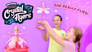 NEW Hatchimals Pixies Crystal Flyers Unboxing with Tic Tac Toy Addy and Maya  Realflying Pixies [upl. by Marga46]