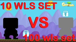 Growtopia  10 WLS Set VS 100 WLS Set [upl. by Libbie240]