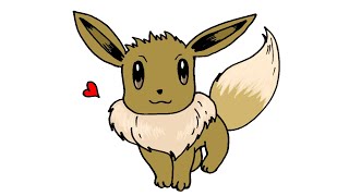 quotHow to Draw Pokémon Eevee  Art Video with Eine kleine Nachtmusik 🎶quot [upl. by Areikahs]