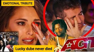 EMOTIONAL LUCKY DUBE TRIBUTE ON AGT JUDGES IN TEARS TRY NOT TO CRY MESSAGE TO HIS MUM AFTER💔😭 viral [upl. by Latin]