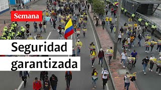 Autoridades de Bogotá garantizan seguridad en las marchas de este lunes  Semana Noticias [upl. by Askari977]