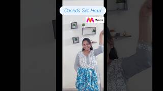 Coords Set Haul 💙🩵 fallfashion myntra myntrafinds coordset myntrafinds shortvideo ethnicwear [upl. by Fridlund774]