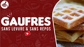 Gaufres Moelleuse Sans Levure et Sans Repos Allégée en Sucre [upl. by Homerus]