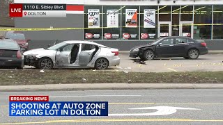 Police investigation underway at south suburban Auto Zone [upl. by Padgett177]