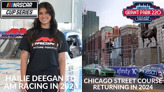 Hailie Deegan To AM Racing In 2024  Chicago Street Course Returning In 2024 [upl. by Yrailih820]