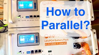 AOLithium 512V 16S 100Ah 512kWh LiFePO4 Rack Battery Part 3 How to add to existing battery bank [upl. by Hattie]