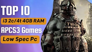 Top 10 Best Low Spec RPCS3 Games for i3 2 Core  4 Threads amp 4GB RAM 2024 [upl. by Atiran]