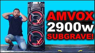 🟢 Testando o Subgrave da Amvox 2900w em Área aberta 🟢 [upl. by Pietrek]