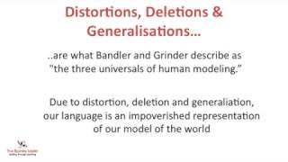 Meta Model  Distortions Deletions and Generalisations [upl. by Euqilegna]