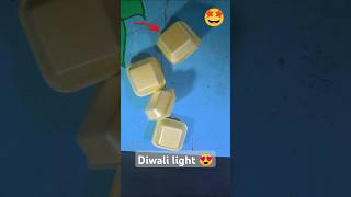 How to make diwali decoration light at home shorts [upl. by Evangelia]